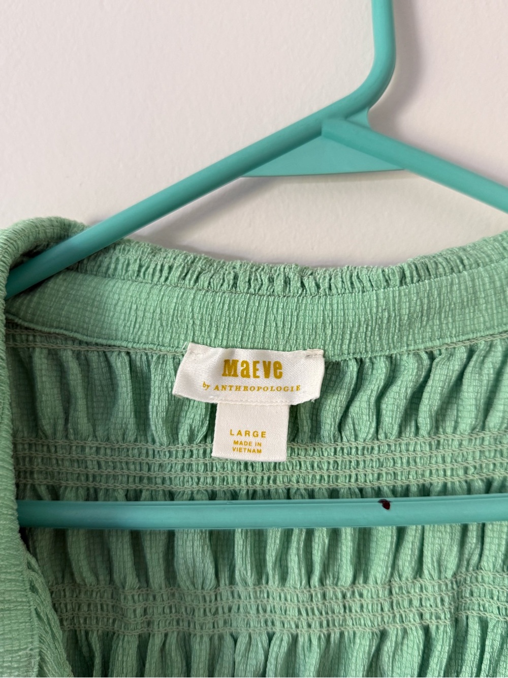 Maeve Green Textured Scrunch Button-Front Women's Summer Top
Anthropologie Sz Lg - Picture 3 of 12